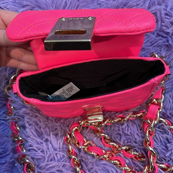Aldo neon pink crossbody bag - Picture 4 of 6